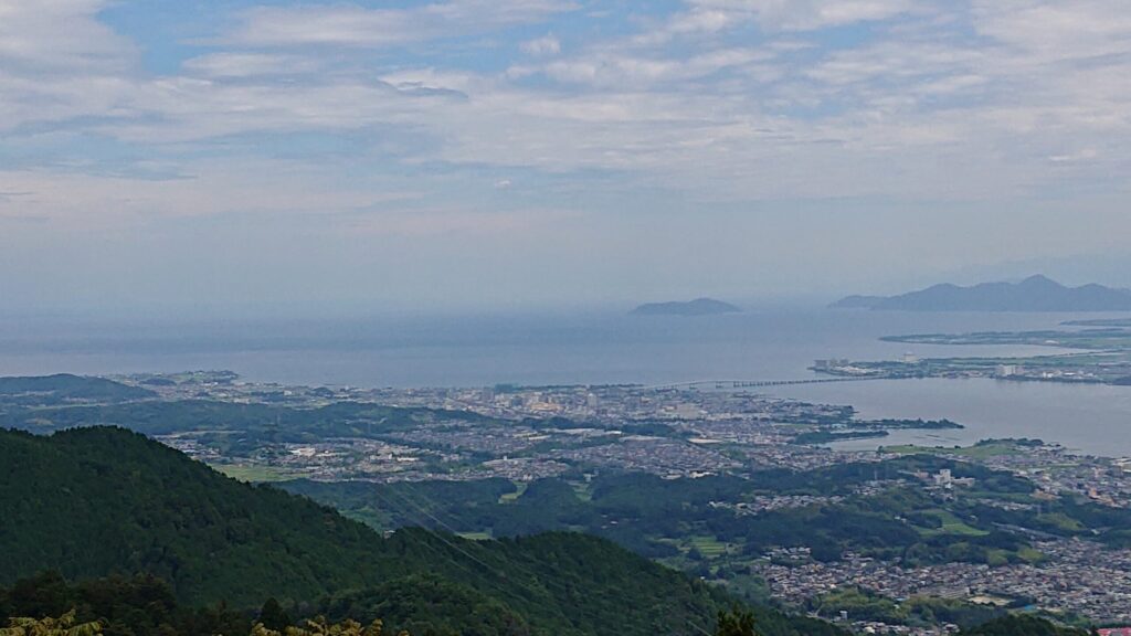 比叡山から一望する琵琶湖