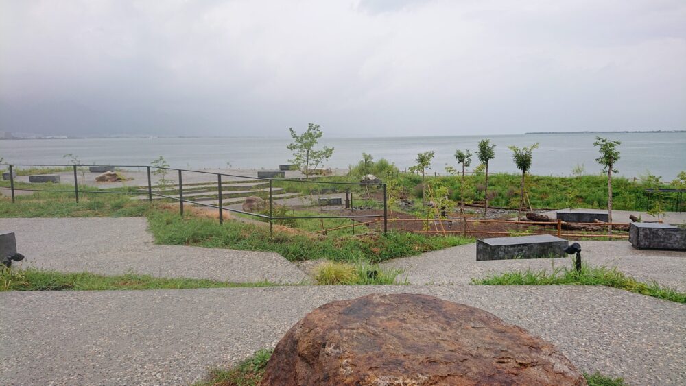 LAGO大津内敷地から琵琶湖をのぞむ