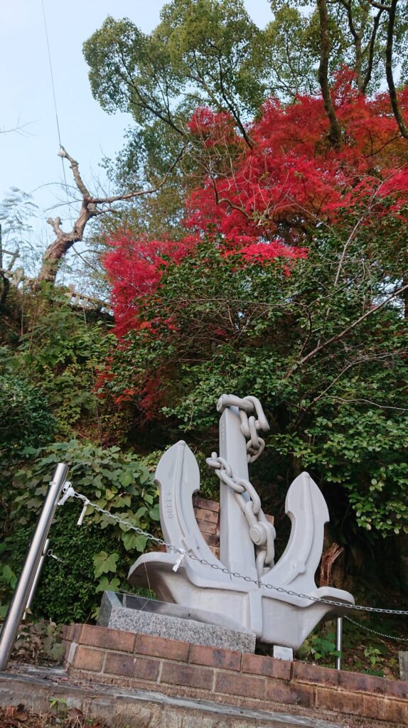 掃海母艦「はやせ」主錨