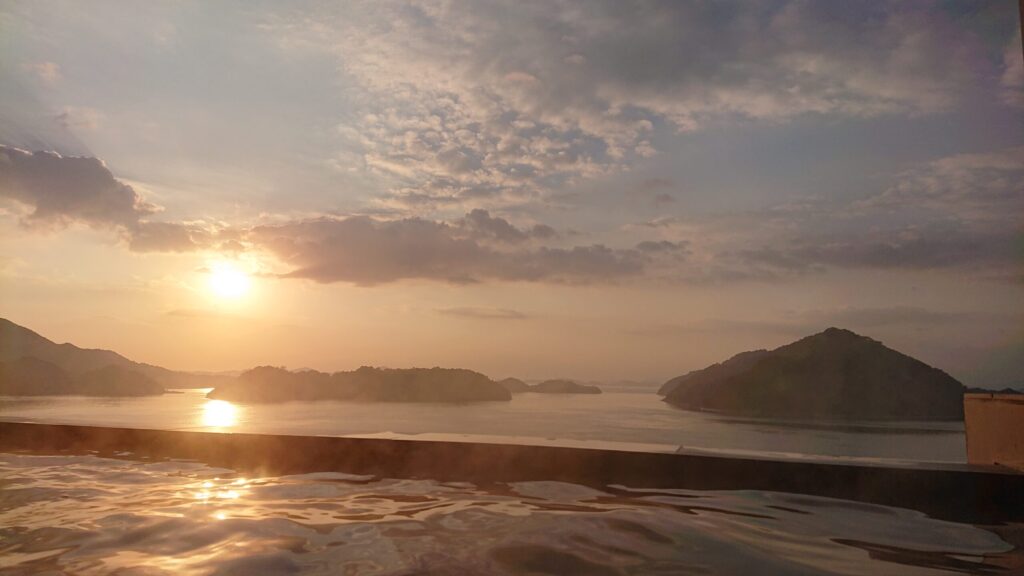 朝日と海と露天風呂その4
