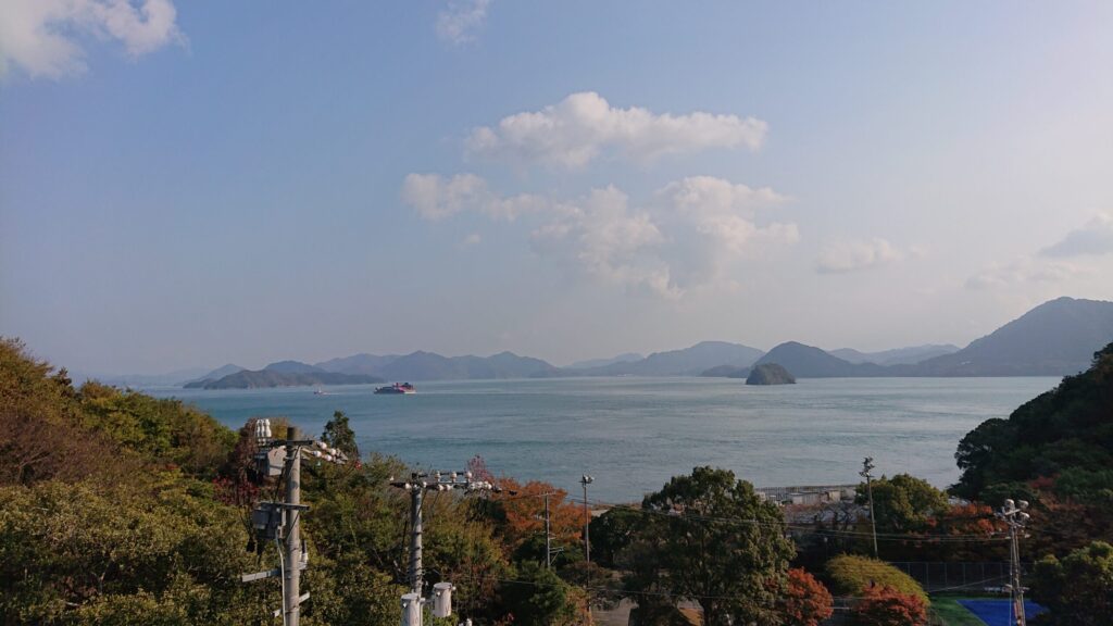 資料館から見える海その２