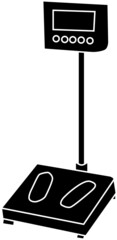 身体測定機器のイメージイラスト