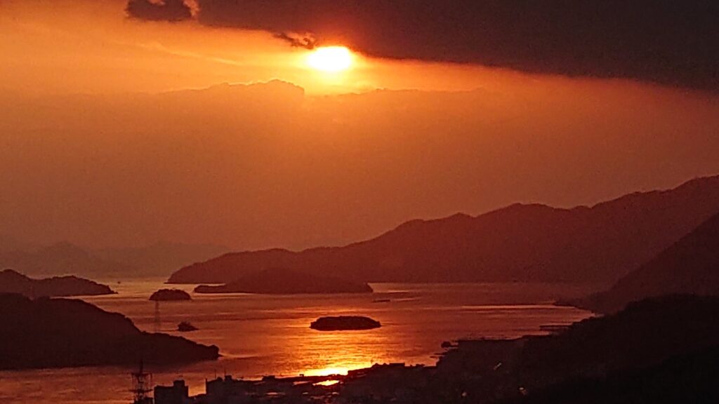夕日と尾道湾その3