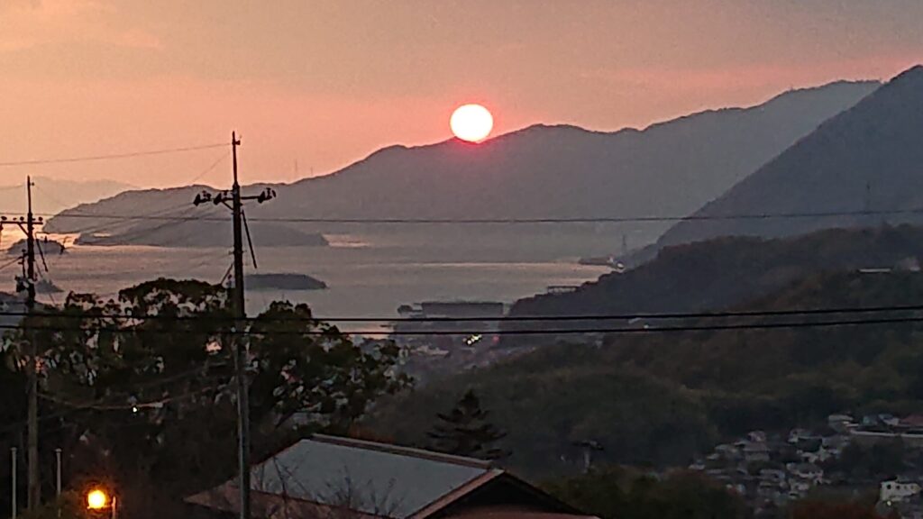夕日と尾道湾その5