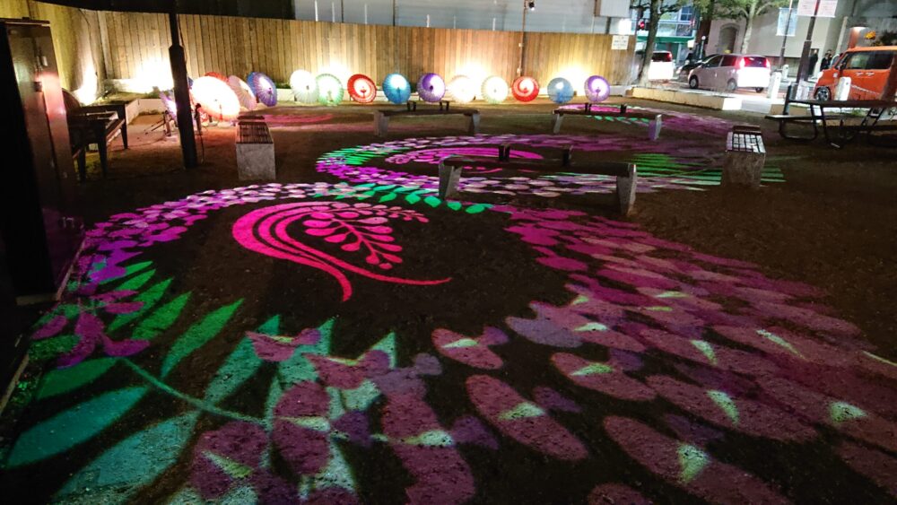 イルミネーションイベント「くらしき きらめきのみち」の様子