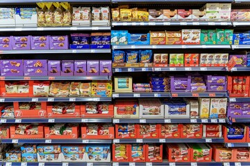 スーパーのお菓子売り場